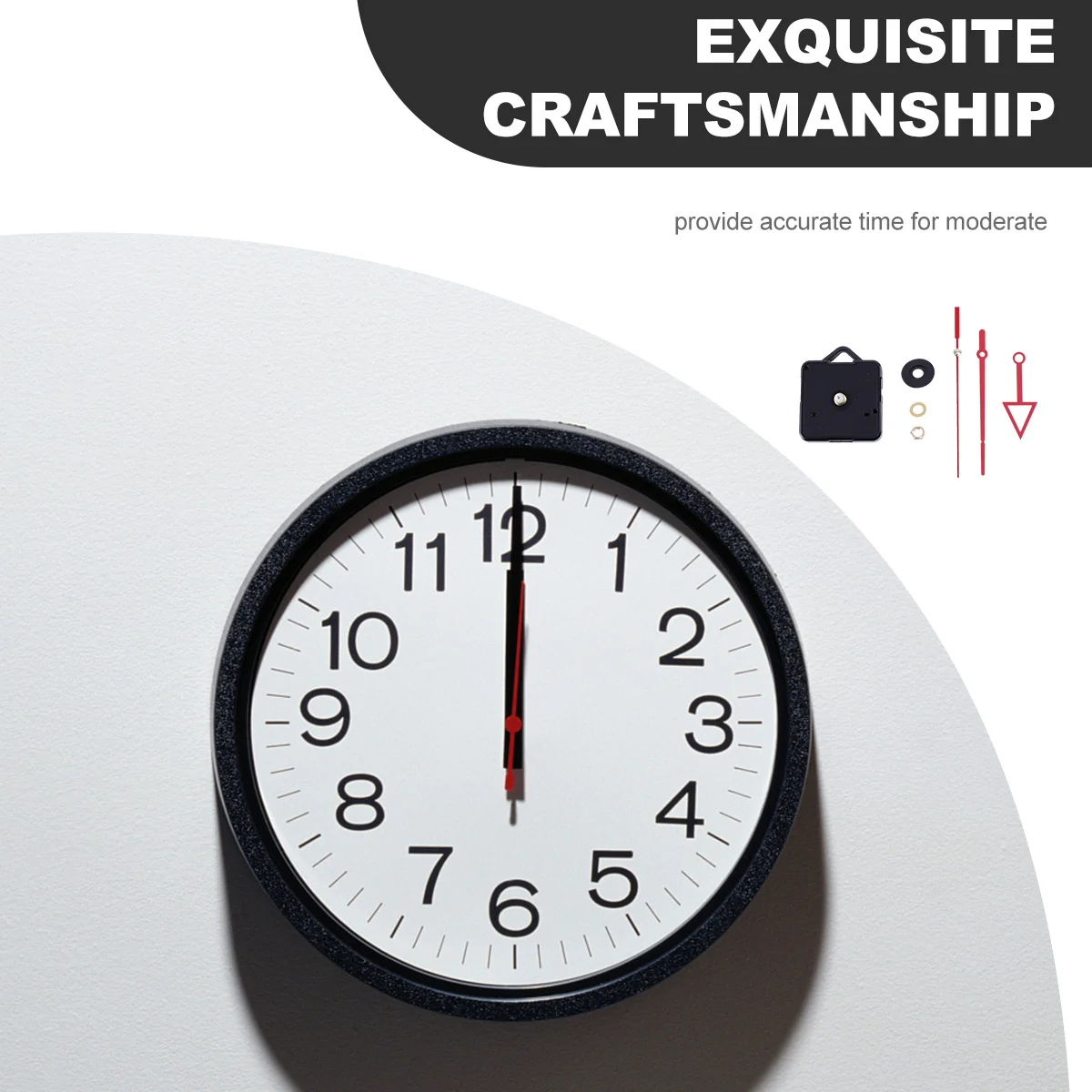 

DIY Clock Accessories Durable Movement Parts Kit Simple Supplies Mute Mechanism