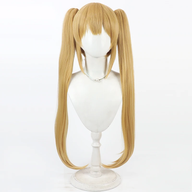 วิกผมสังเคราะห์ ซึมุกิ เวนเดอร์ส คอสเพลย์ วิกผม ซัมเมอร์ พ็อกเก็ตส์ ซึมุกิ เวนเดอร์ส วิกผมหางม้าสีบลอนด์ยาว 80 ซม. ทนความร้อน