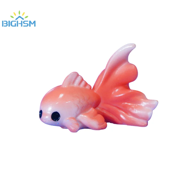 1Pcs Cute Simulation Resin Marine Organism Ornaments Cartoon Miniature Decoration Accessories Creative DIY Home Decoration Gifts