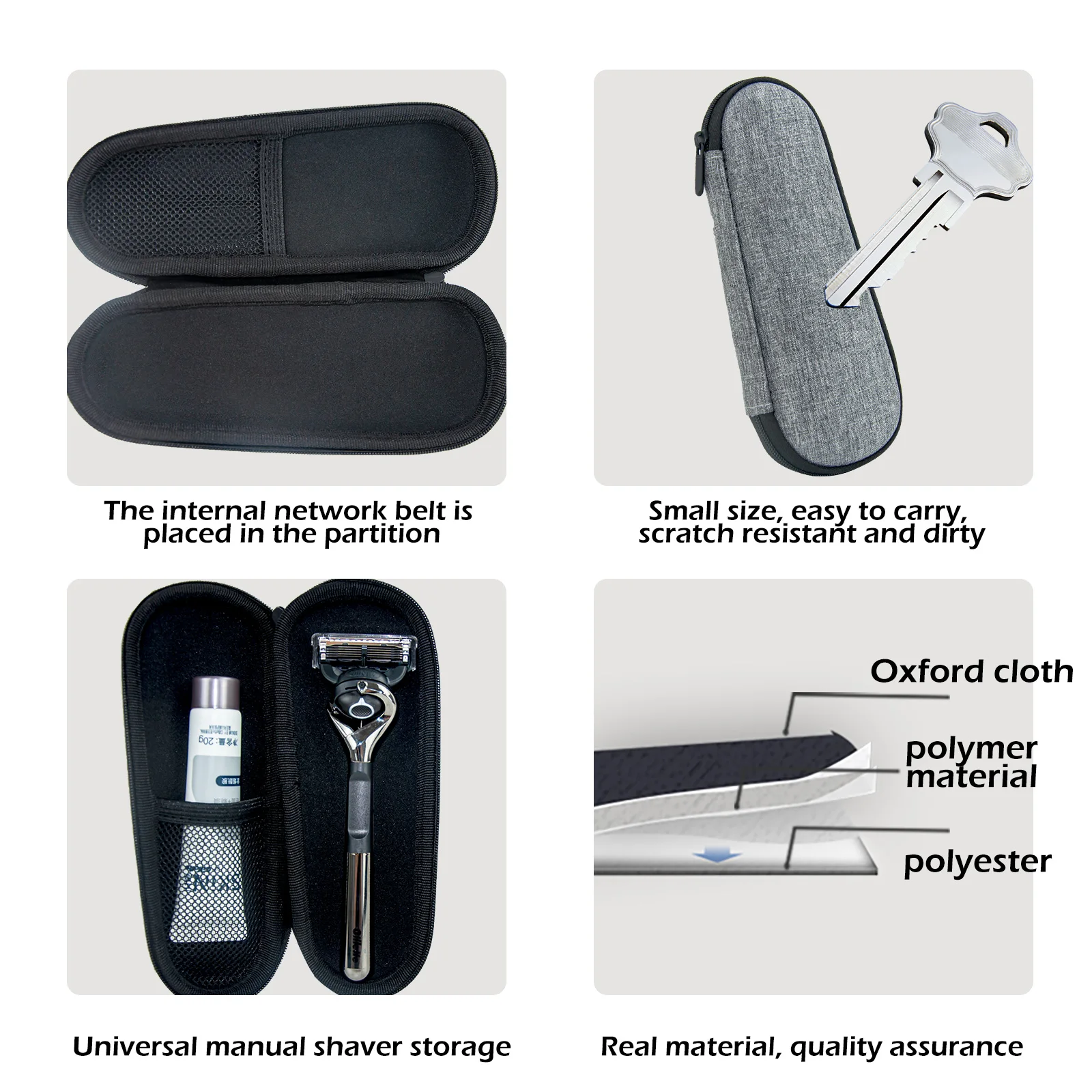 1 PCS Portable Men\'s Razor Blades Holder Box Portable Case For Gilette Fushion 5 Travel Shaver Holder Box Case Shaving Machine