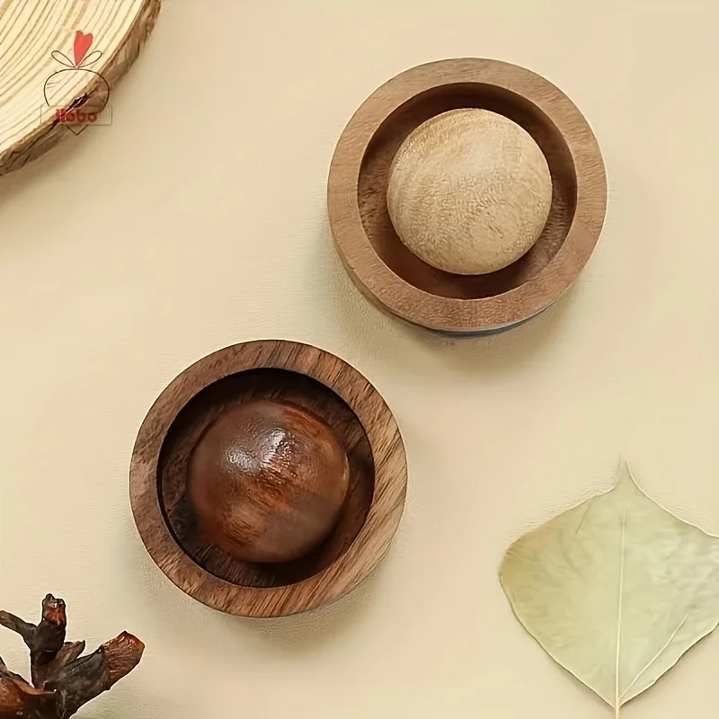 1pc Elegant Wooden Essential Oil Diffusers - Spherical Design, No Electricity Needed, Diffuser for Room Fragrance
