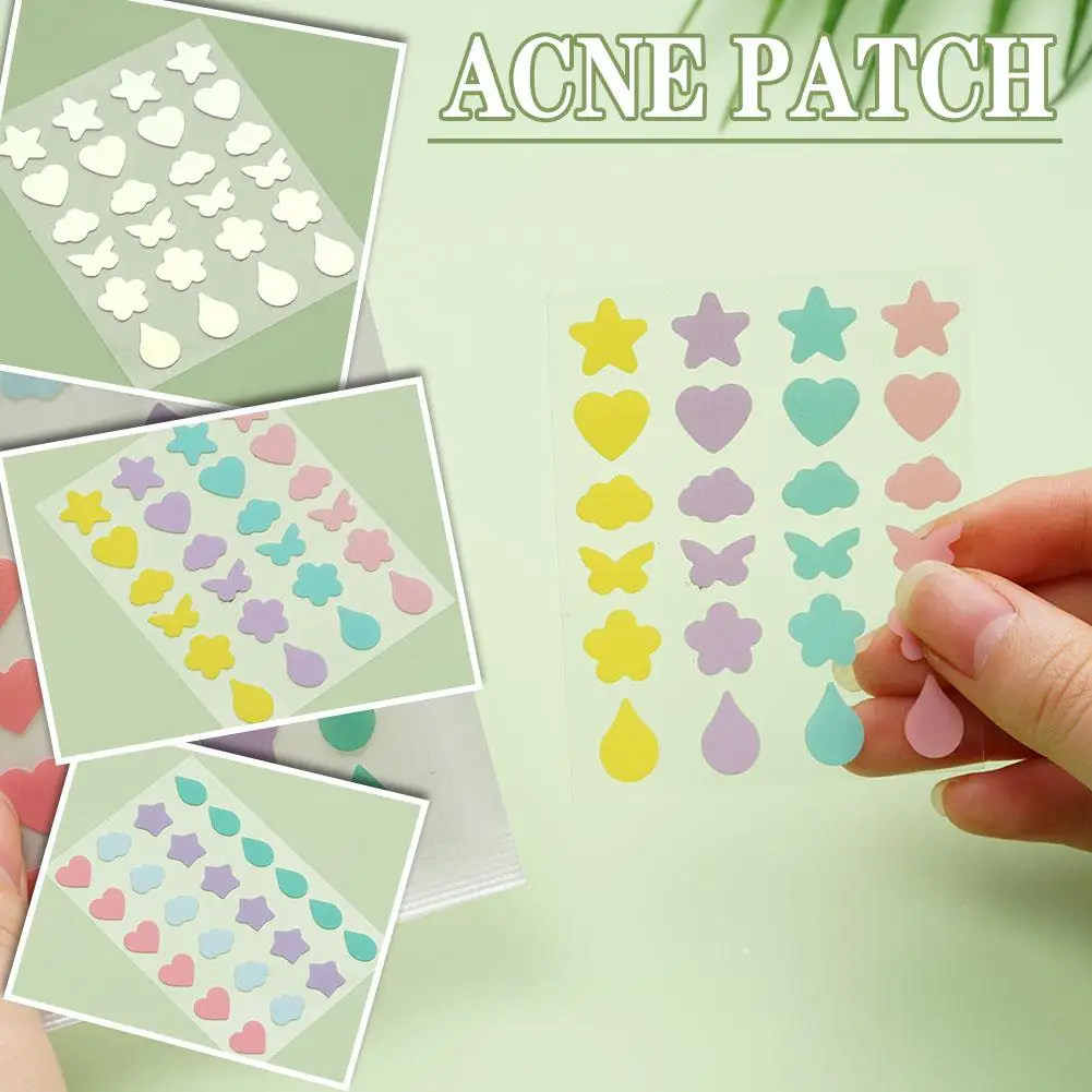 Patch anti-acné coloré et invisible, autocollants de soins de la peau, correcteur d'originalité, outil de maquillage de beauté pour le visage