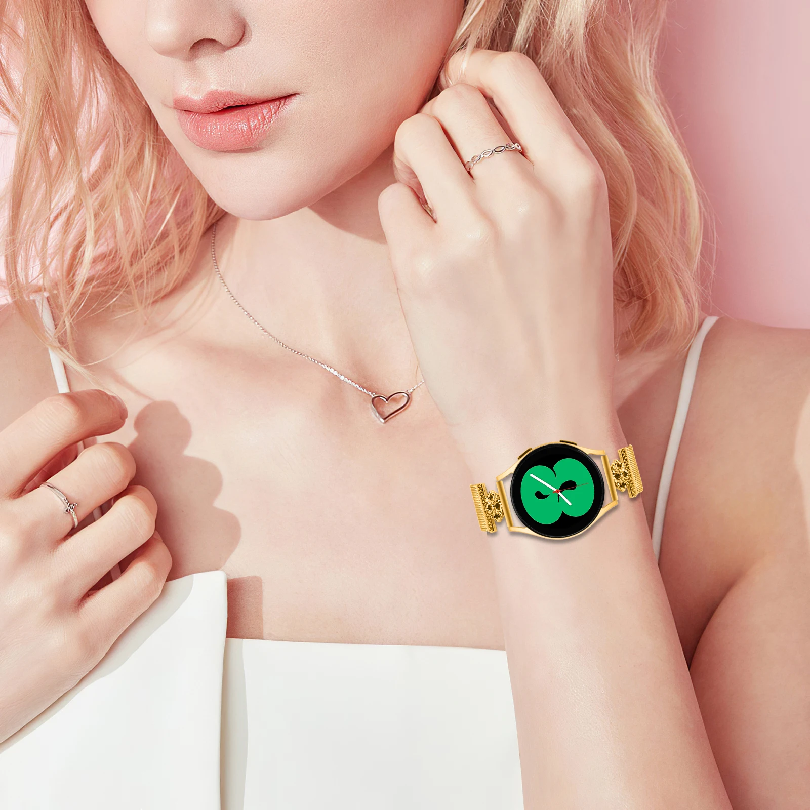 Stainless Steel Magnetic Mesh Strap For Samsung Galaxy watch 7 Active2 20mm Bracelet Huawei magic2  GT3   GT2 42MM Watchbands