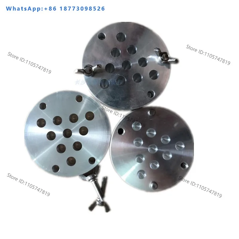 （1PCS）10 hole teaching suppository mold made of aluminum alloy with upper and lower opening, handmade circular suppository mold