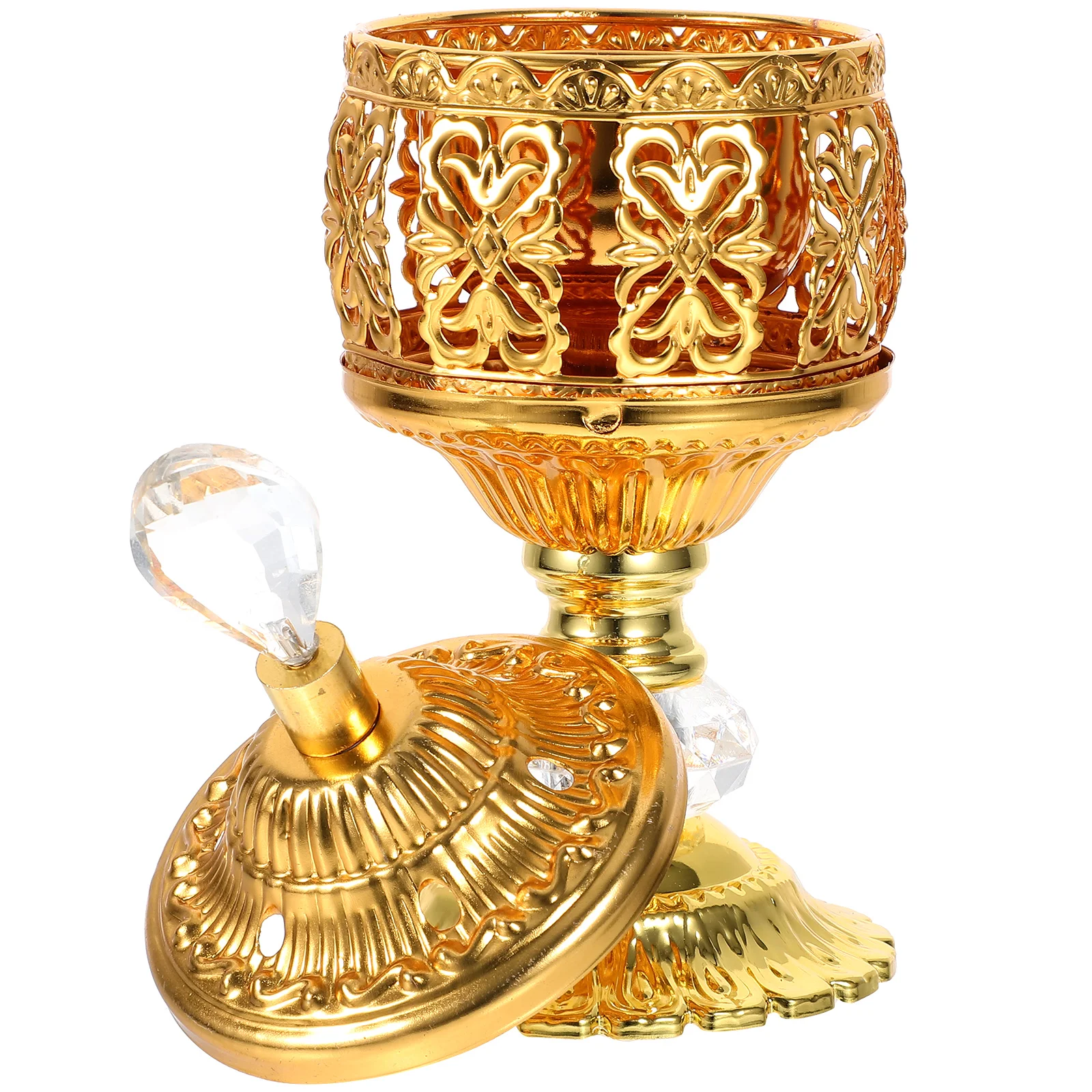 

Burner Incense Portability Incenses Burners Luxury Decorative Metal Aromatherapy Holder