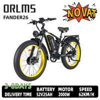 ORLMS FINDER26 Electric Mountain Bike 1000W*2W Motor 52V 25AH Battery 26 Inch Tire All Terrain Off-Road Electric Bicycle