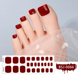 26 Strips Teen Nagel Gel Sticker Verhardingen met UV Lamp Uithardende Gel Strips Waterdichte Zomer Semi Uitgeharde Voet Gel Nail Art Wraps