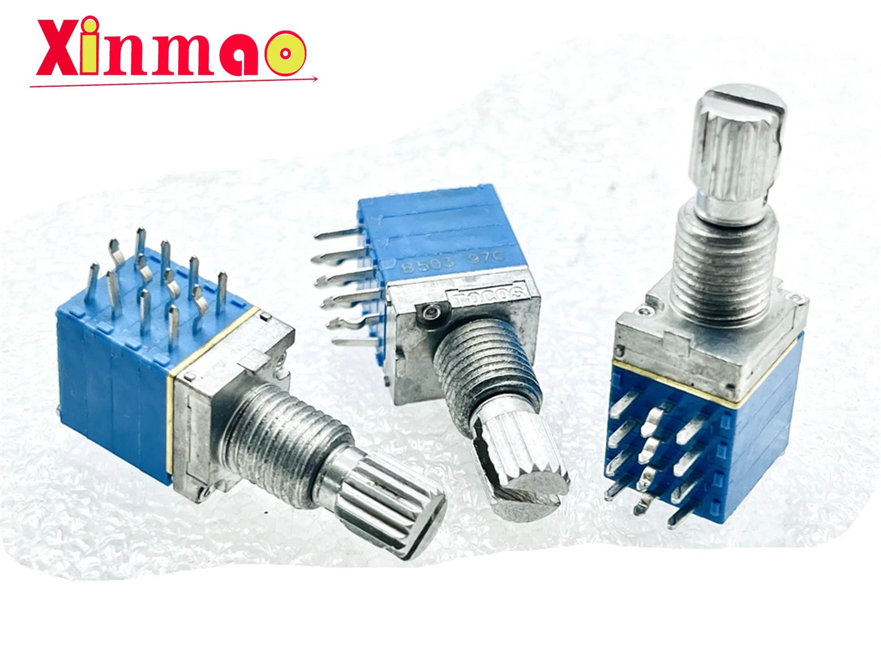 

TOCOS Japan TP96Q00N Прецизионный четырехместный потенциометр с 40 ступеньками B50K Длина вала цветка 15 мм