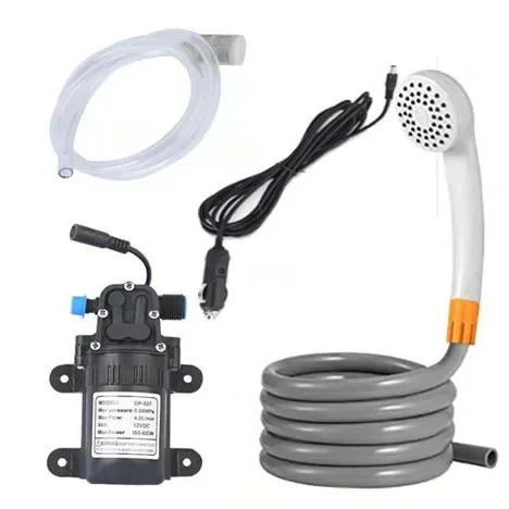 Durable 12V Outdoor Portable Car Wash Water Gun with 3 Meters Car Cigarette Lighter