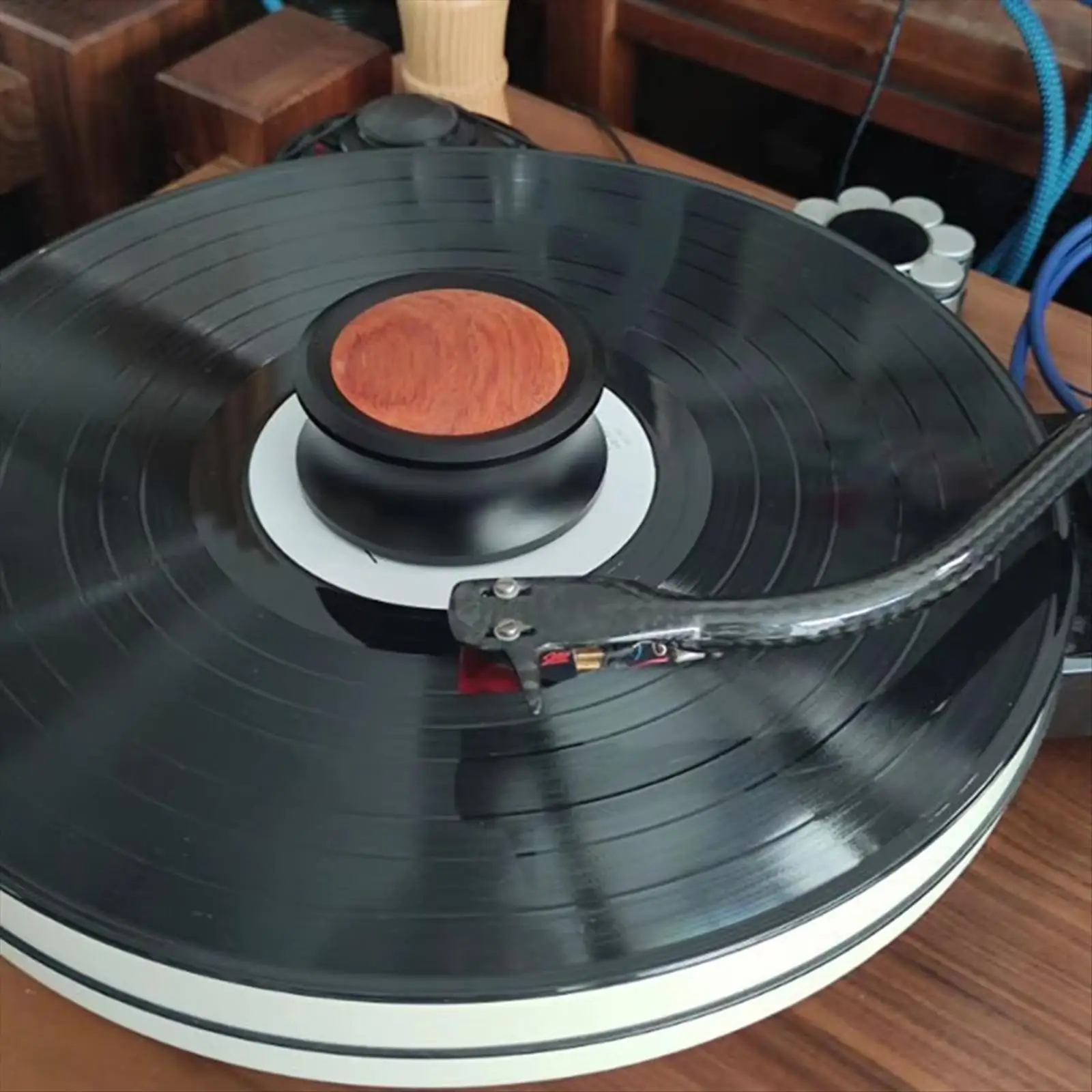 Vinyl Record Dome Adapter Aluminium Vinyl Records Adapter für 7-Zoll-Player