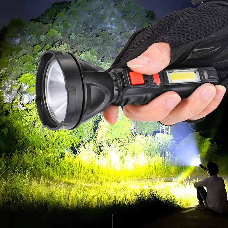 New Style Flashlight Mini Portable Lamp With Built-in Battery USB Rechargeable 4Mode COB LED Flashlight Torch light for camping