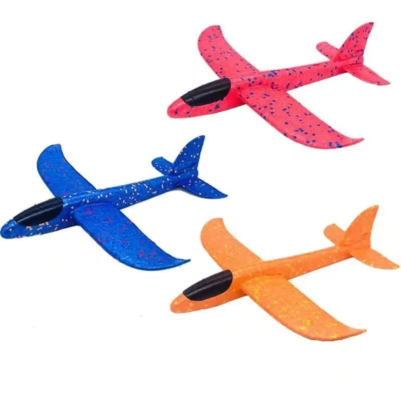 DIY Planes 37/48 CM Hand Throw Airplane EPP Foam Launch Fly Glider Model Aircraft Outdoor Fun Toys for Children Party Game Gifts