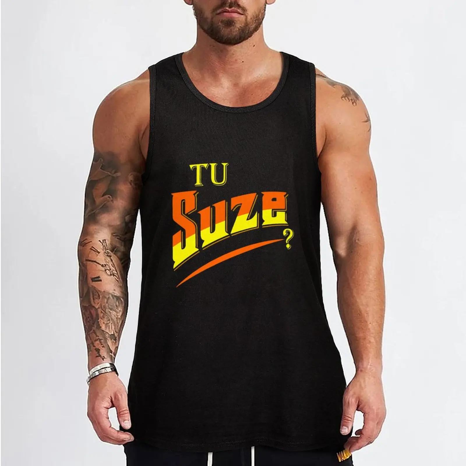 you tu suze Tank Top basketball T-shirt man