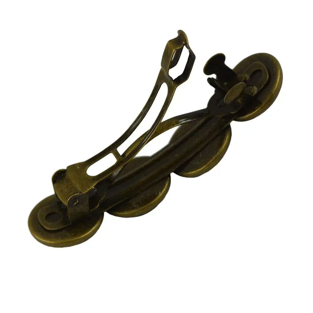 Vintage Bobby Pins Antique Bronze Plated Cabochon Hair Clips Hair Jewelry for DIY Craft and Gift Ideas