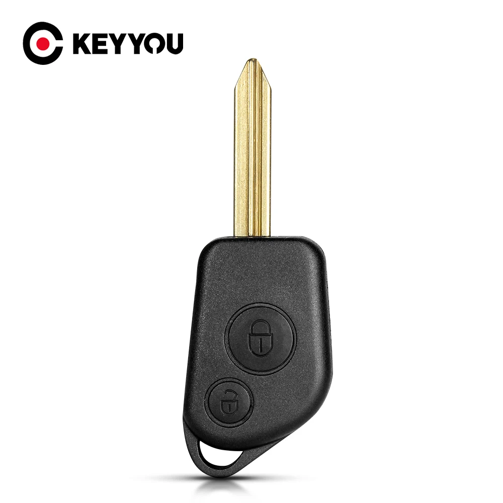 

KEYYOU Корпус для ключа-брелока с дистанционным управлением для Citroen Elysee, Saxo, Xsara, Picasso, Berlingo, C2, C3, а также для Peugeot 106, 206, 306, 205, 405