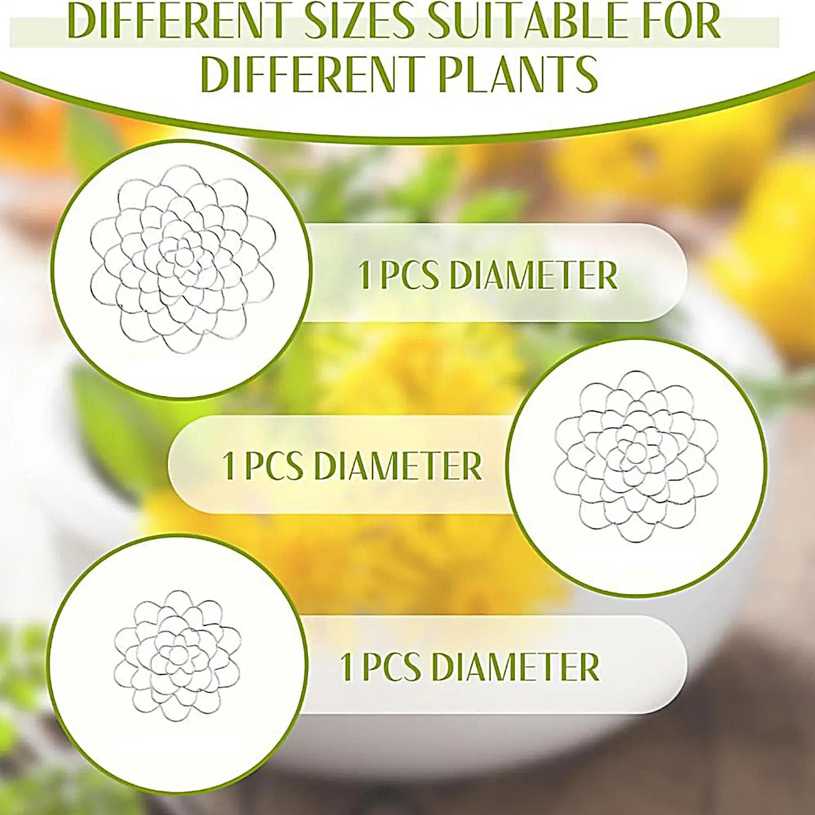 زهرة منظم الجذعية حامل منظم الأسلاك تويست النبات تويست أداة للمنزل عرض طاولة طعام مدخل تحف الزفاف #3
