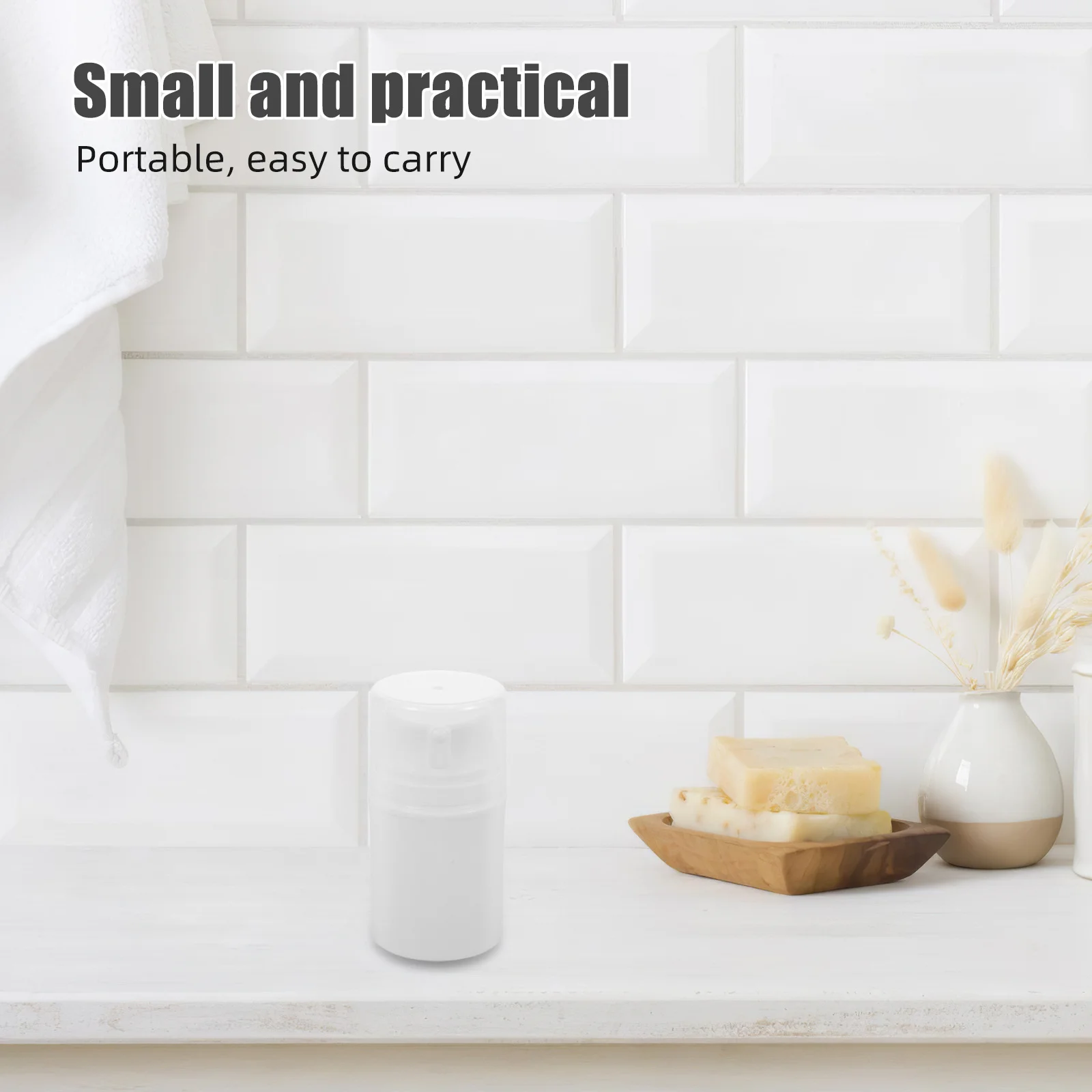 10 個の化粧品包装ボトル 50 ミリリットル詰め替え可能なエアレスポンプローションクリーム洗顔ディスペンサー旅行用プラスチック真空容器