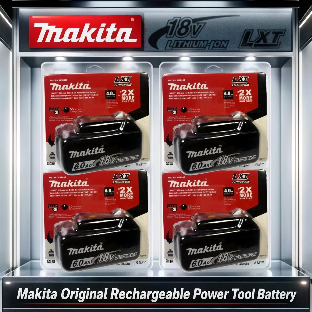 Genuine Makita Blister Pack 18V LXT 6.0Ah Battery LED Indicator Compatible BL18 Series Drill Grinder Impact Wrench Tools