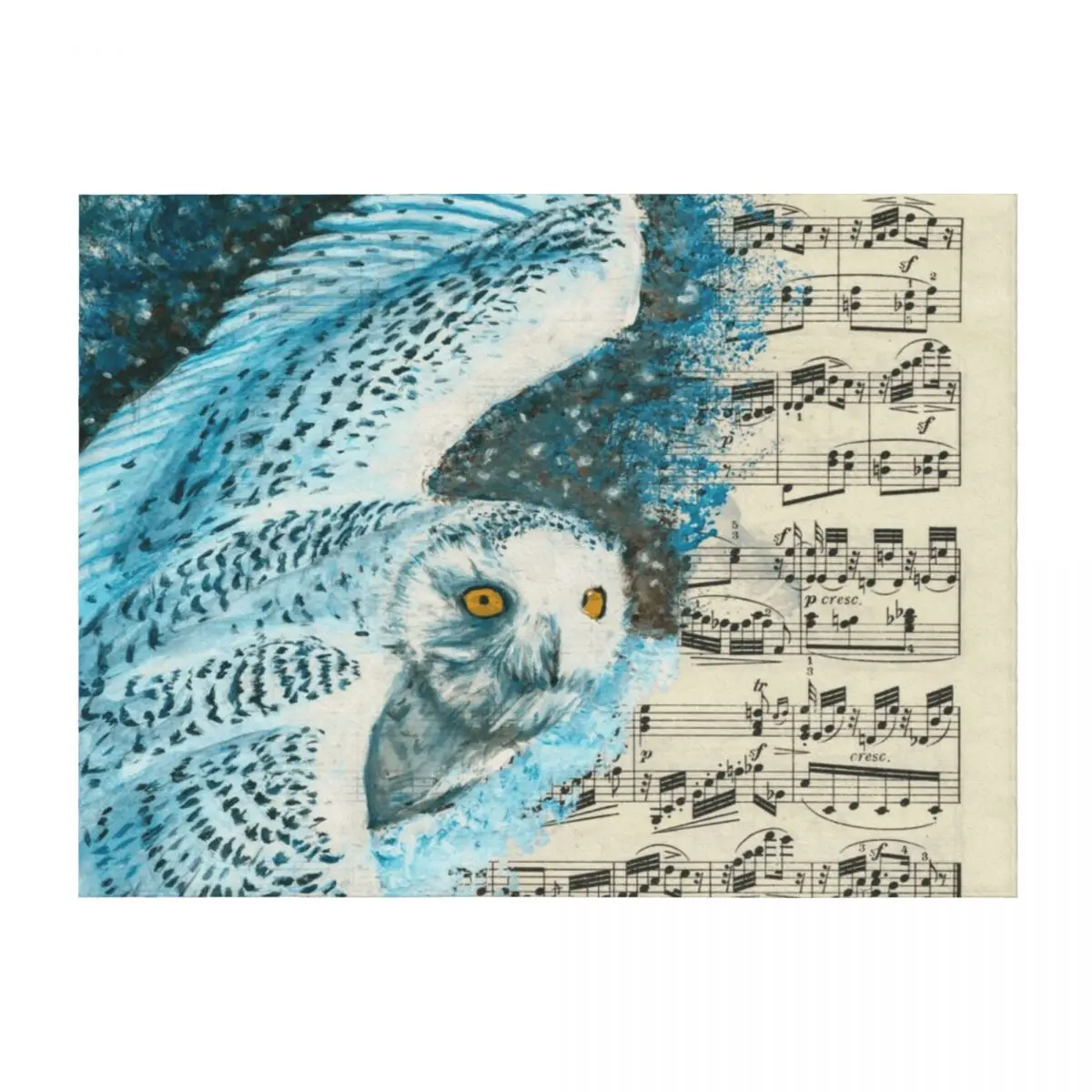 

Snowy Owl Throw Blanket cosplay anime Designers Baby Sofa Throw Blankets