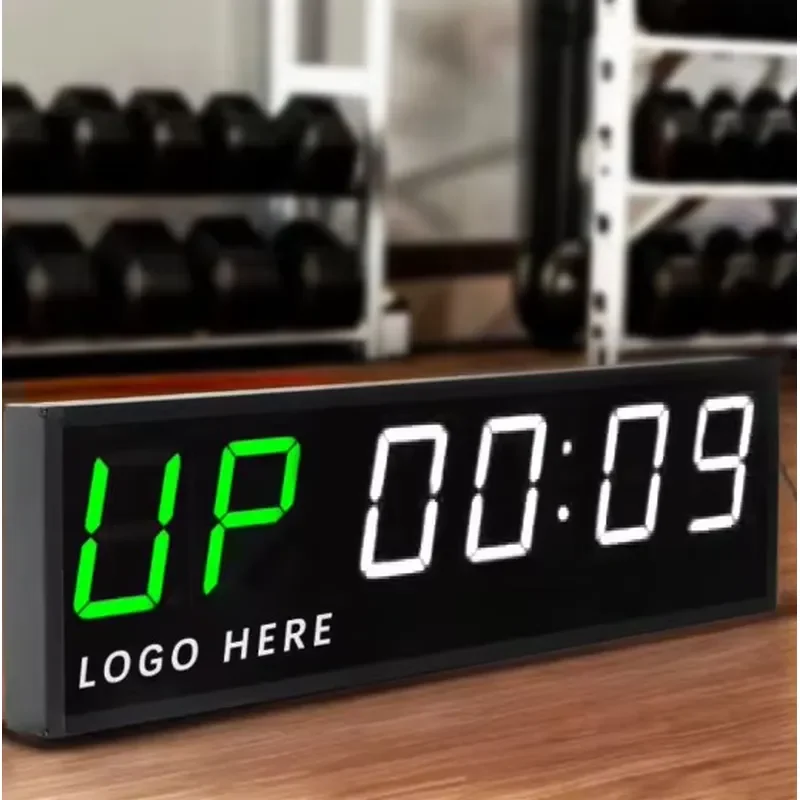 for Gym Timer Wall Mounted Large LED Scoreboard for Basketball Baseball Boxing Crossfit HIIT Tabata Workout Interval Training