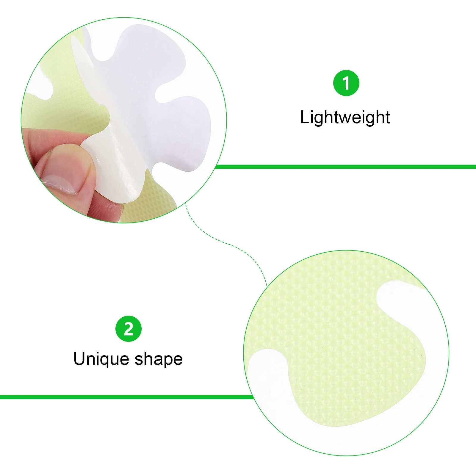 

20 Sheets Anti-Skid Tape Bright Fluorescent Reflective Safety Warning Tape for Stairs Floor Steps Non-Slip Durable Adhesive