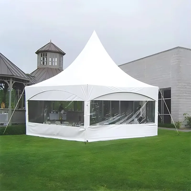 

Tom AutoWholesale Outdoor Secure Tents Aluminum Pagoda Gazebo Tent 3mx3m Big Tent for Cafe