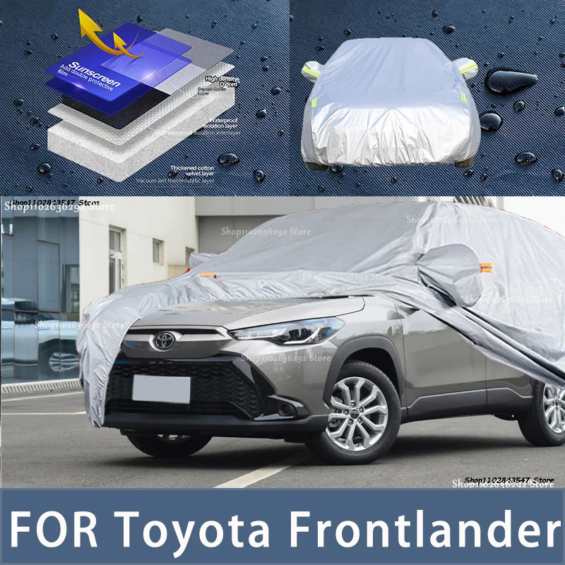 For Toyota Frontlander Outdoor Protection Full Car Covers Snow Cover Sunshade Waterproof Dustproof Exterior Car accessories