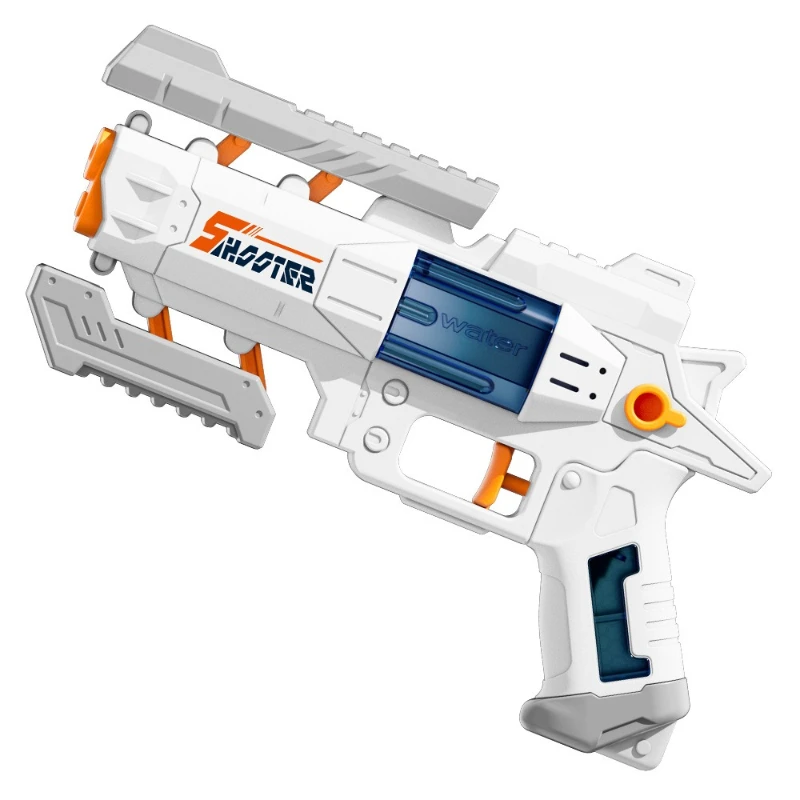 Manual Water Gun Toys Deformable Handgun Water Gun High-pressure Shooting Water Gun Long Range Squirt Gun for Beach Fun