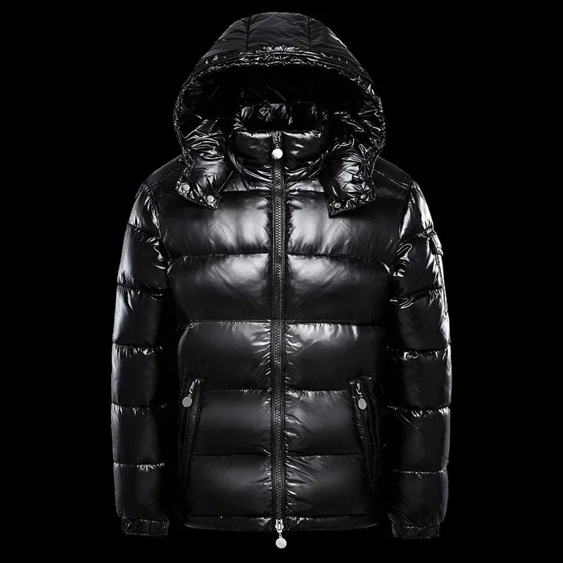 

Man Mountain Ski Cotton Thermal Coats Men Thick Windbreaker Hooded Parkas Winter Mens Clothing Shiny Down Brand Parkas Coats