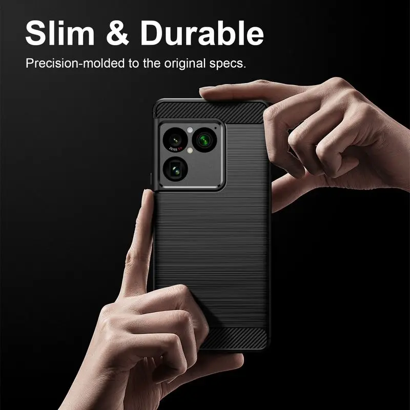 Funda Antideslizante de TPU Cepillado para Sony Xperia 1 VIII, Carcasa Protectora a Prueba de Golpes para Sony Xperia 1 VIII