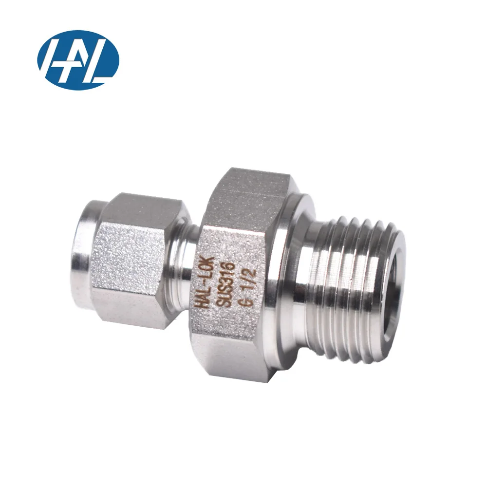 

Double Ferrule Stainless Steel Tube Fitting Male NPT/ISO/BSP Thread Compression Reducing Connector