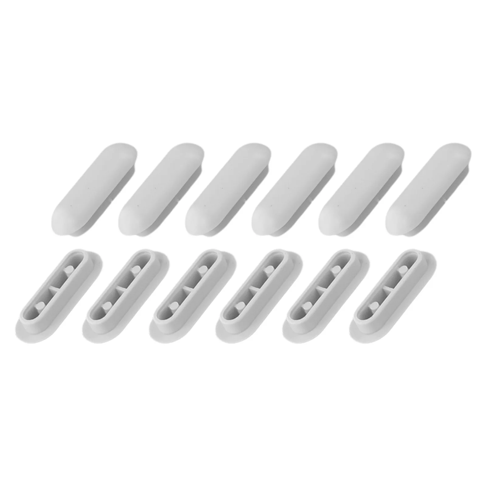 Toilet Seat Buffer Inserts 12 pcs Engineered to Fit Standard Grooved Lid Profiles and Deliver Repeatable Shock Absorption