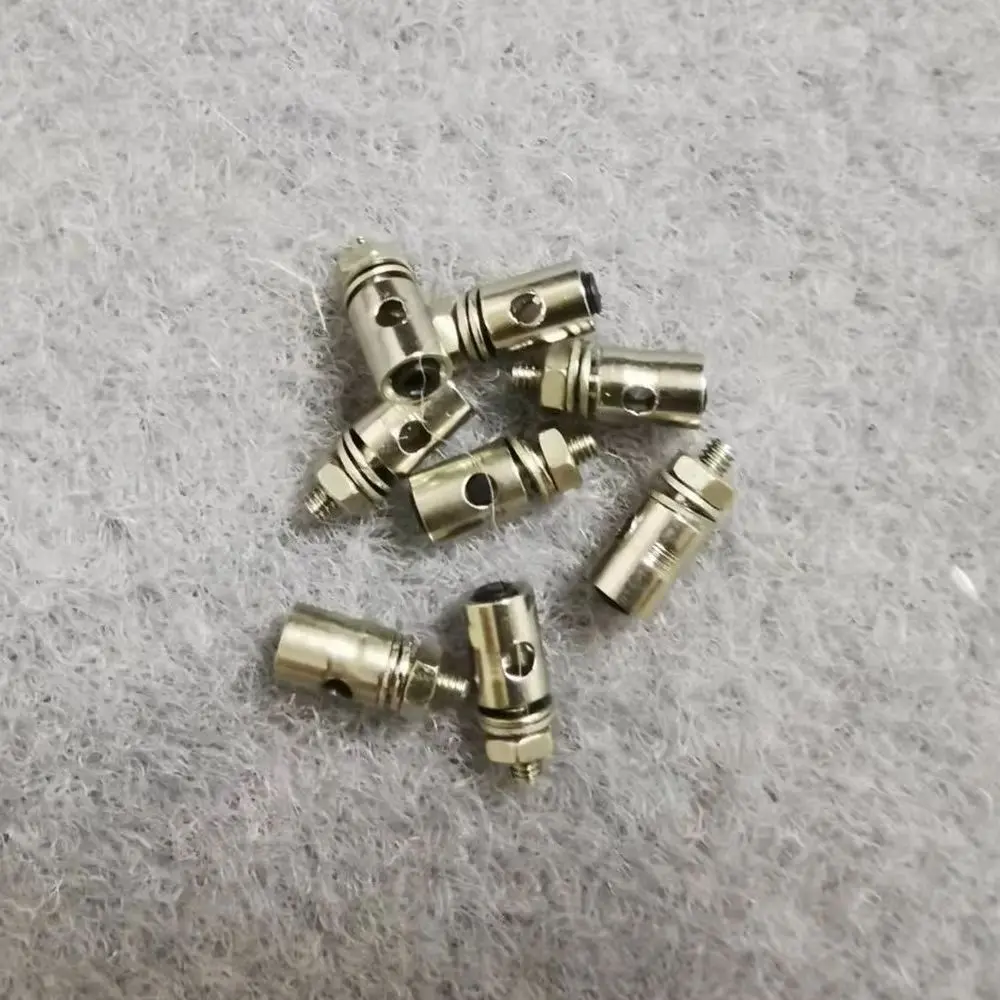 Kit de reparación de bocina de control RC, 20 piezas Conectores de varilla de empuje Tapones de conexión D1.3/1.8/2.1/3.1 mm para helicóptero de avión RC