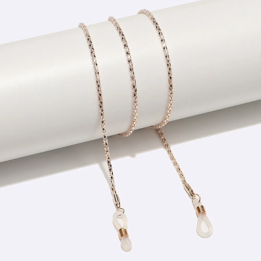 Eyewear Decor Anti-lost Sunglasses Chains 70cm Pearl Masking Lanyard Adjustable Neck Strap Outdoor Activity