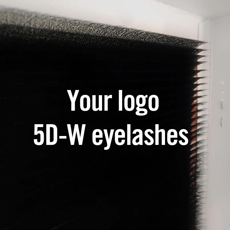 5D W Shape Eyelashes Extensions 5 Tip easy pick up lash customized lashes extension create your logo