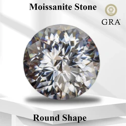 Moissanite Gemstones Round Shape Emperor General Special Cutting VVS1 D Color for Jewelry Making Materials with Certificate