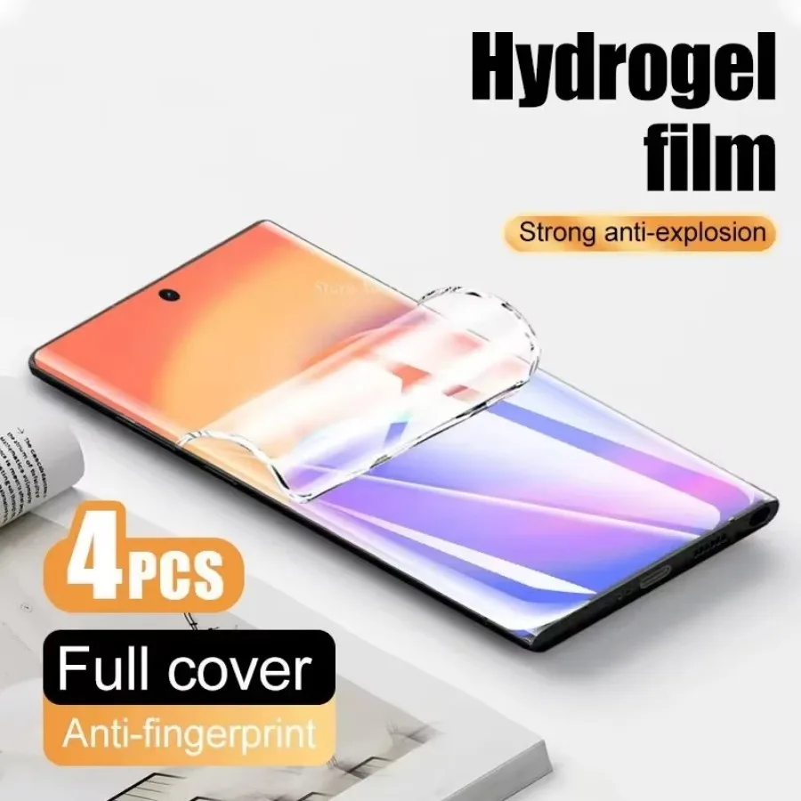 4PCS Hydrogel Film For Samsung Galaxy A36 5G A52 A16 A26 5G A70 A21 A32 A71 A31 S20 FE A02s A32 5G Screen Protector Full Cover