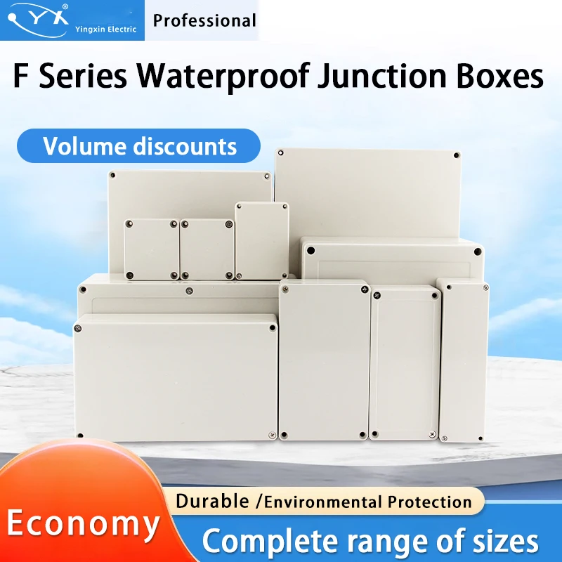 Outdoor IP66 Waterproof ABS Plastic Enclosure Box Power Junction Distribution for Electric Instrument Projects - 4-Socket