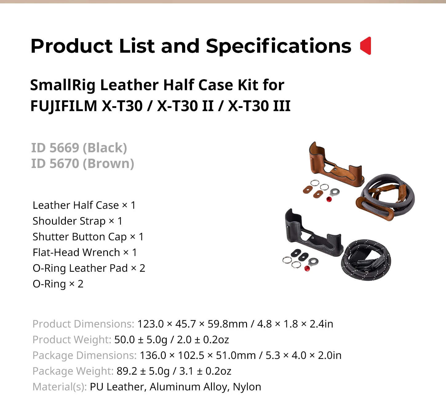 SmallRig X-T30 II L-förmige Montageplatte mit Silikongriff für FUJIFILM X-T30 / X-T30 II / X-T30 III, mit Verschlussknopfkappe 5664 – Detail 18