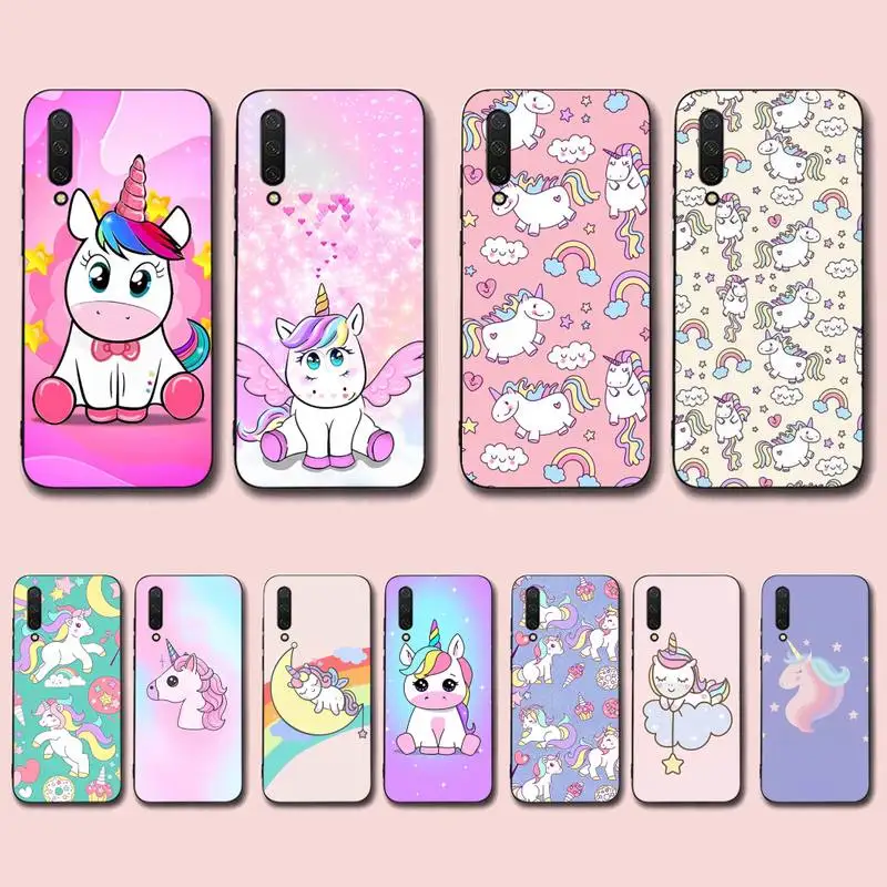 Lovely Cartoon Unicorn Phone Case for Xiaomi mi 5 6 8 9 10 lite pro SE Mix 2s 3 F1 Max2 3