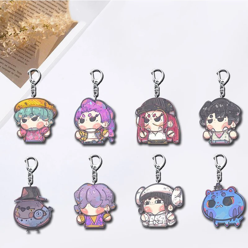 

Kpop Demon Hunters Keychains ﻿derp Derpina Troll Face Rumi Zoey Jinu Ramen Key Chain Ring Keychain for Accessories Bag Decor