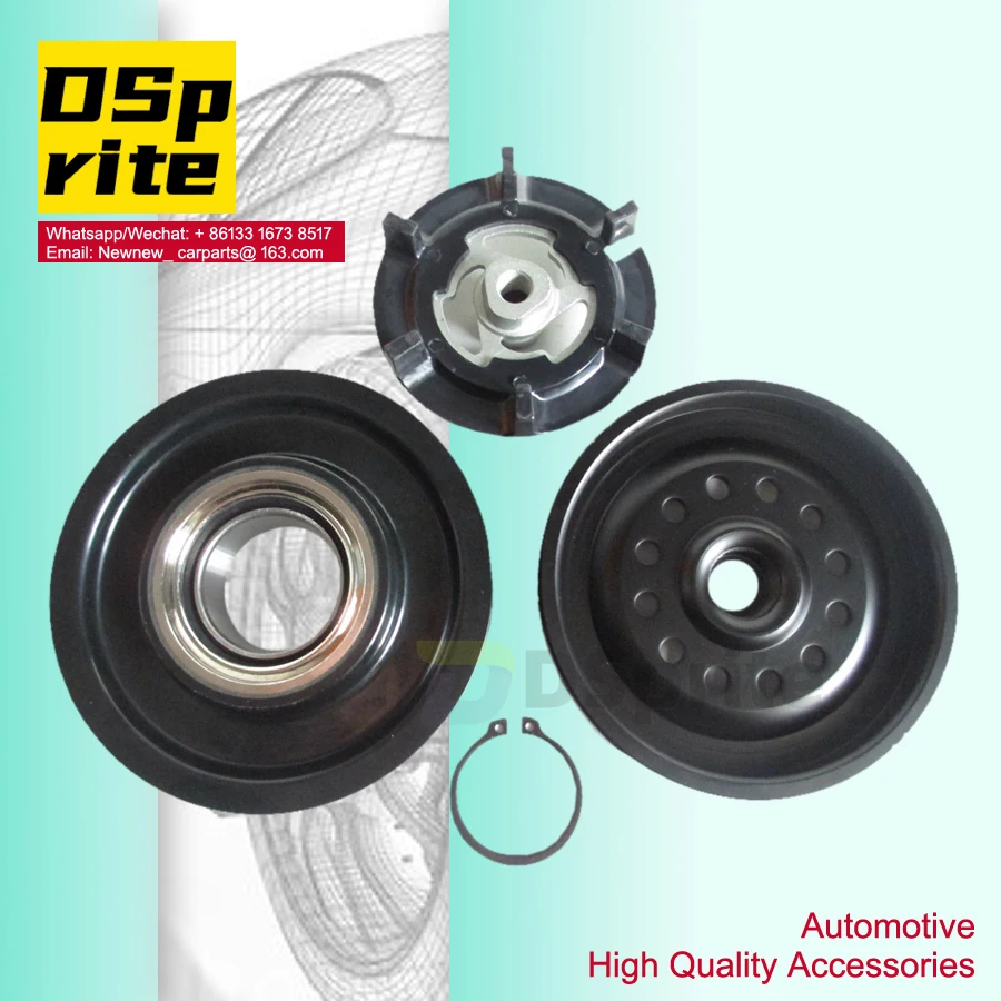 A/C AC Compressor Clutch Pulley 5SL12C for VAUXHALL OPEL CORSA D 1.0 1.2 1.4 6854091 55701200 93190812  DCP20021 6854102