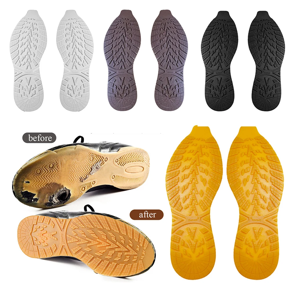 Non-Slip Shoe Repair Rubber Wear-resistant Sole Stickers Self-Adhesive Sole Protector Rubber Pads Cushion Forefoot Sticker new