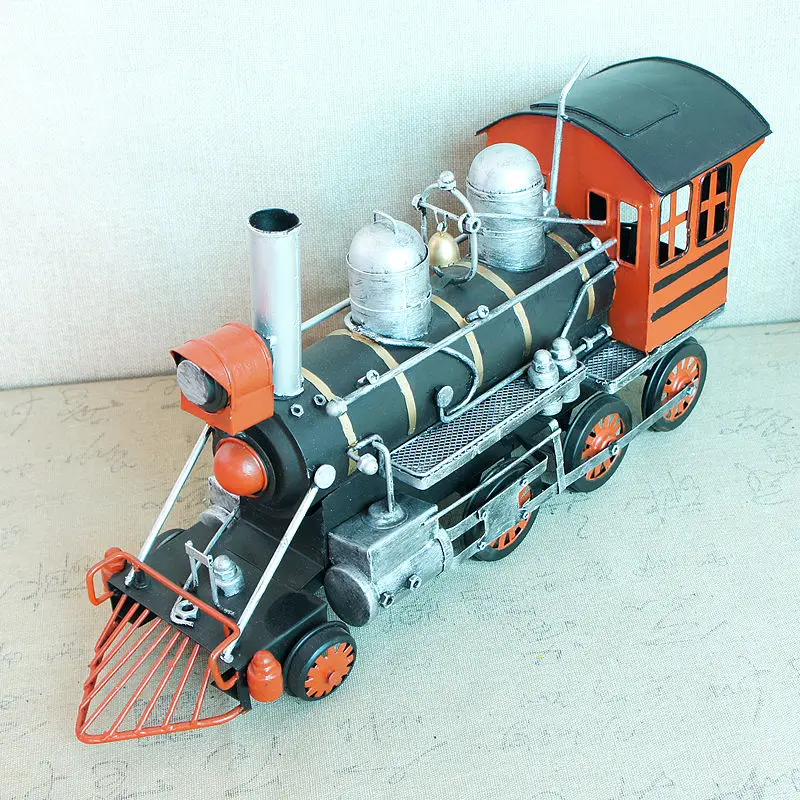 Tin train model , old-style antique steam locomotive, ornaments