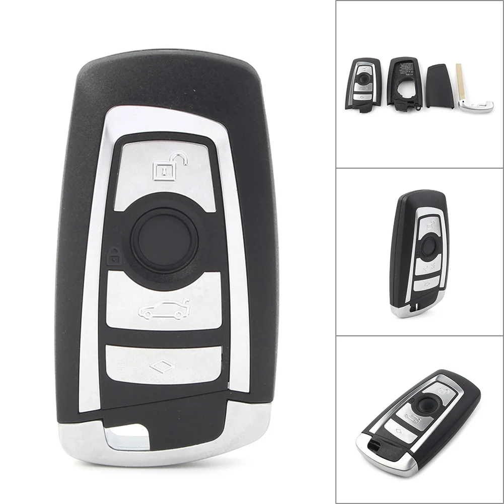 4 Button Remote Key Shell Case Cover for BMW F Classis F10 F20 F30 F40 1 3 5 Series 2009 2010 2011 2012 2013 2014 2015 2016