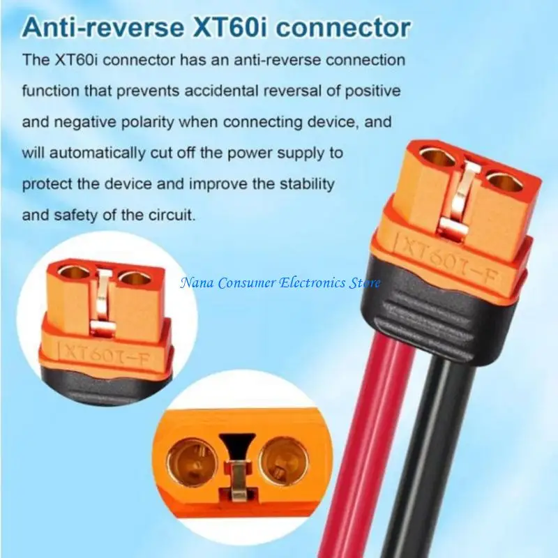G7NE Travel 30A Andson Port To XT60IF Female Connector Cable 12AWG For Battery And Solar Applications