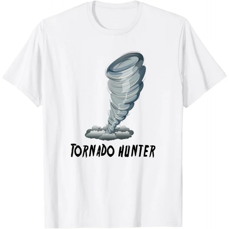 Tornado Hunter, Storm, Hurricane, Tornado Pattern Printed T-shirt