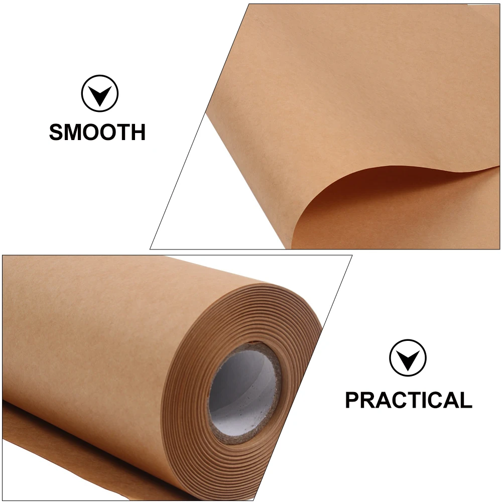 1 Roll Premium Kraft Paper Roll Smooth For Gift Wrapping Flower Packing Handicraft Diy Craft Bouquet Decor Packaging Paper