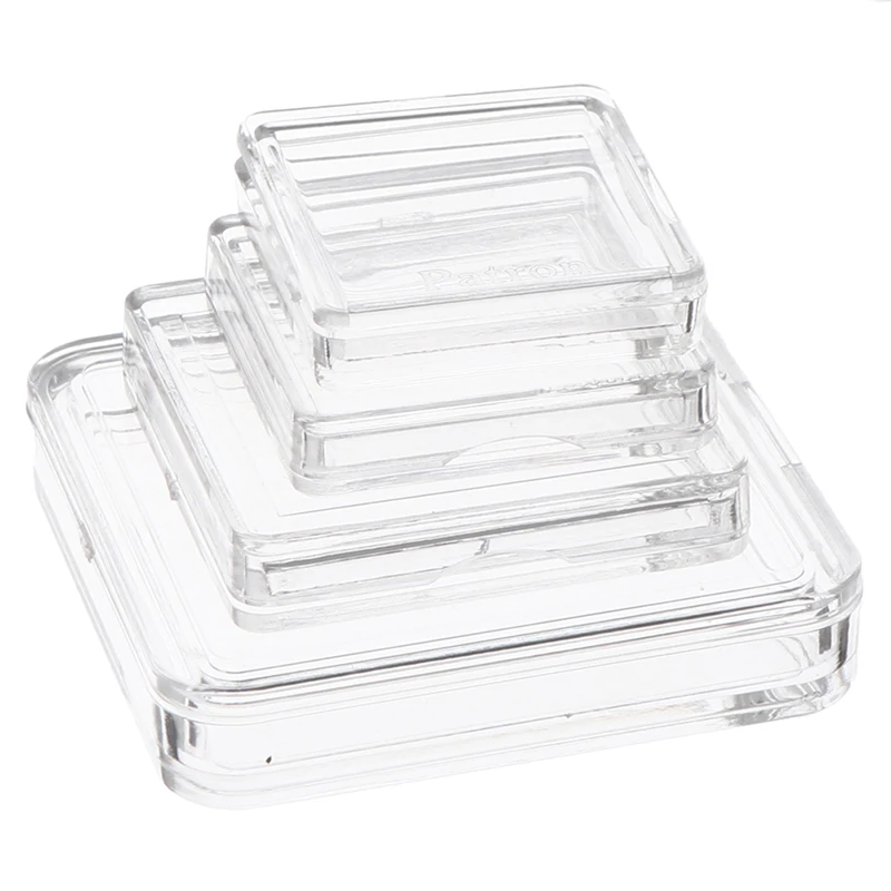 10PCS Square Clear Plastic Protector Containers Case For Token Board Game Holder Boxes Cards Collection