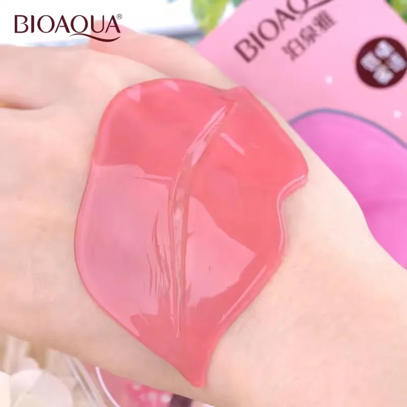 10pcs BIOAQUA Crystal Collagen Lip Mask Moisturizing Plump Lips Gel Masks Nourishing Hydrating Lip Plumper Lips Skin Care view 6